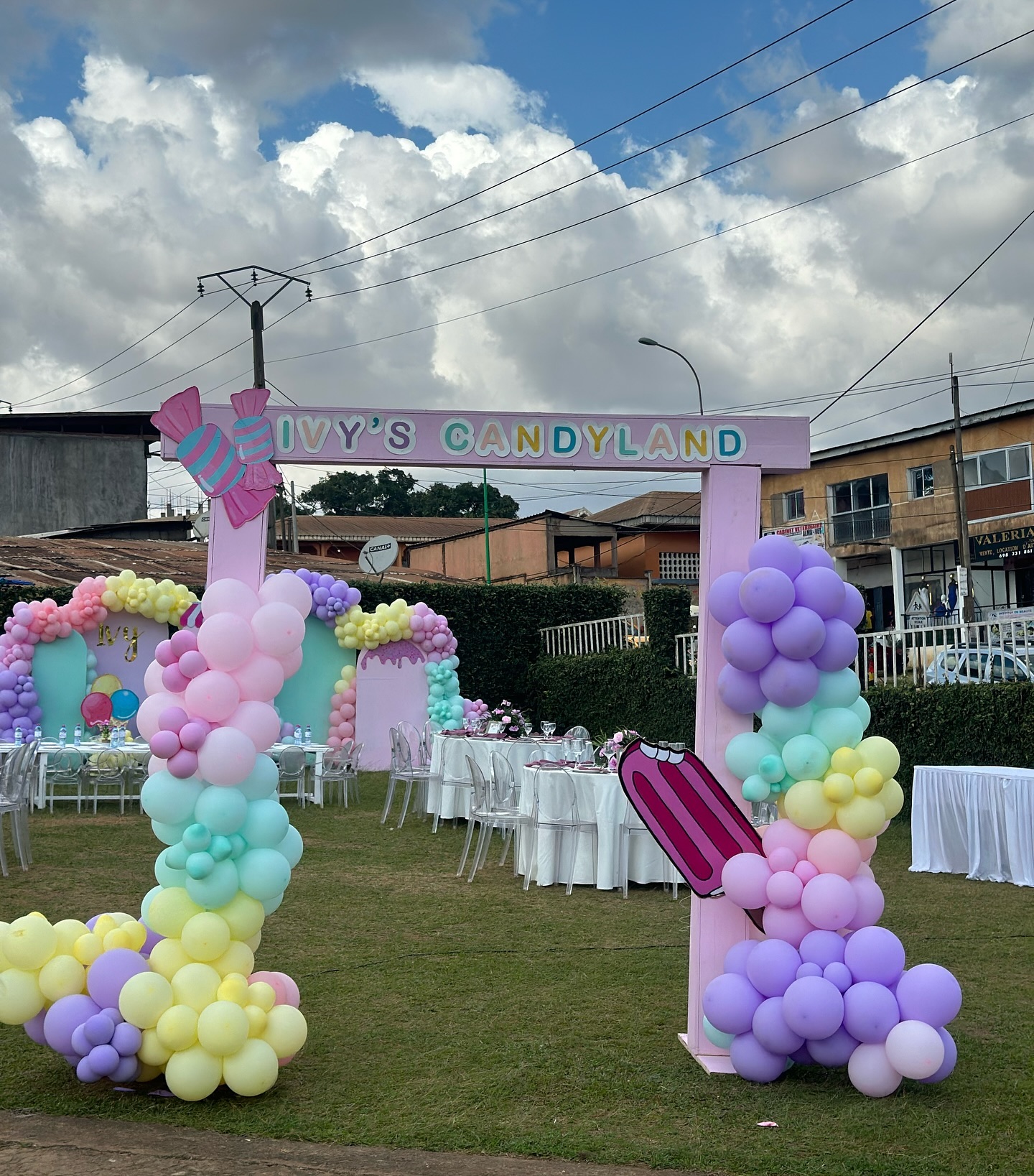 Corporate event decor from the Plan with Bisona Fombutu portfolio Yaoundé Cameroon