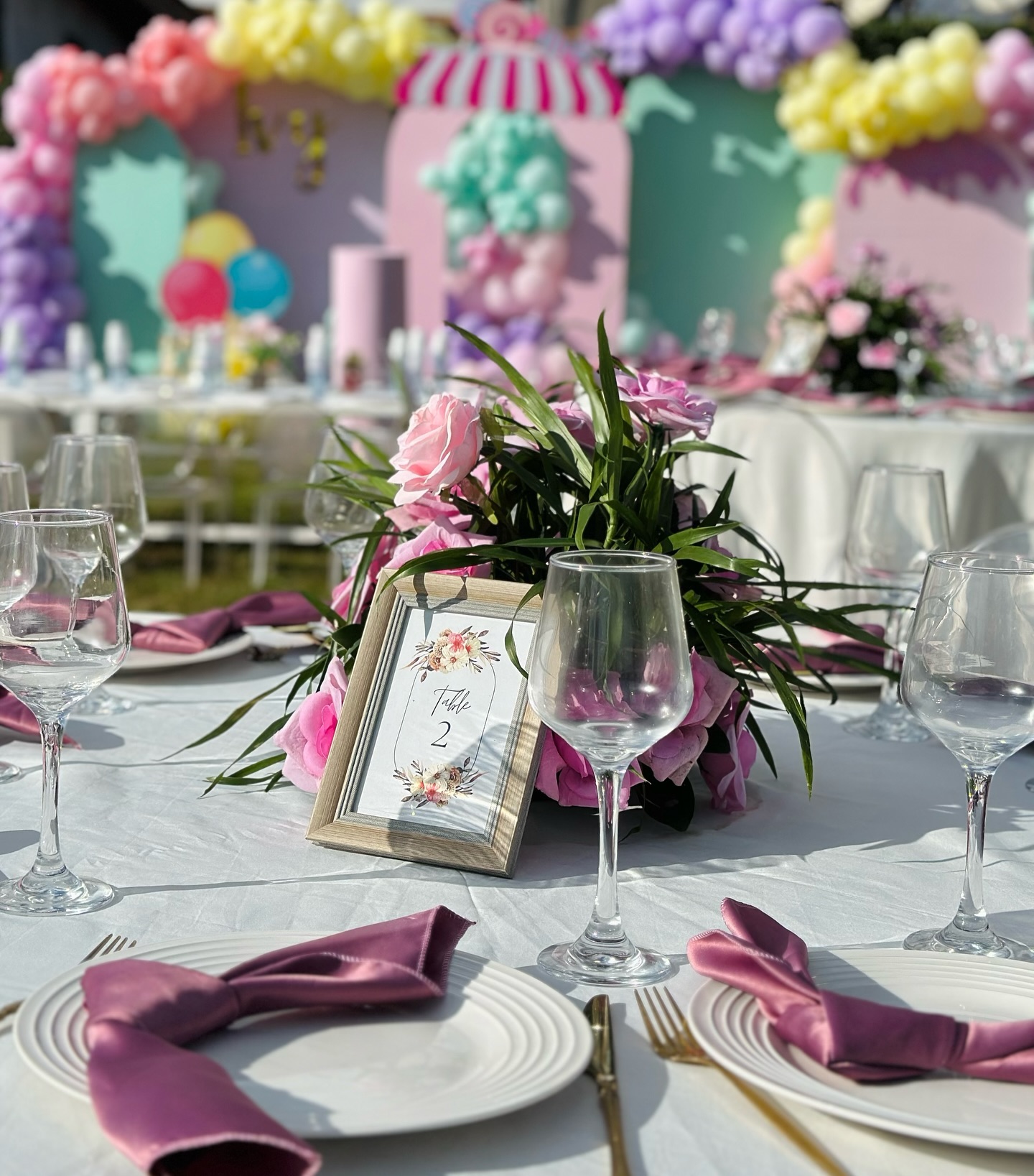 Birthday party decor from the Plan with Bisona Fombutu portfolio Yaoundé Cameroon
