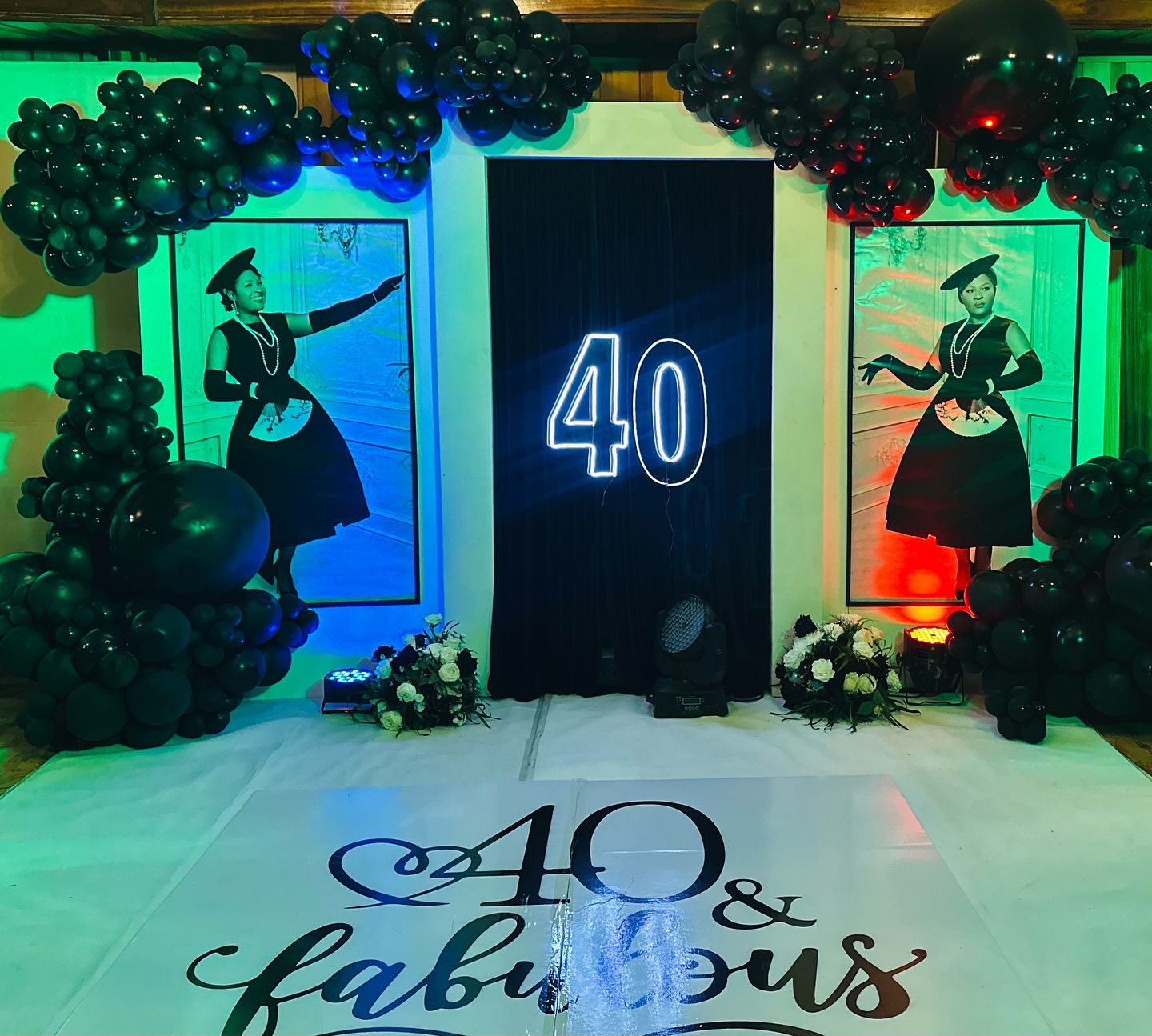 custom event backdrop event decor by Bisona Fombutu Yaoundé Cameroon