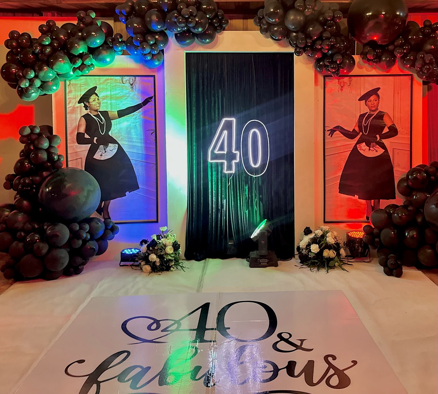 event backdrop event decor by Bisona Fombutu Yaoundé Cameroon