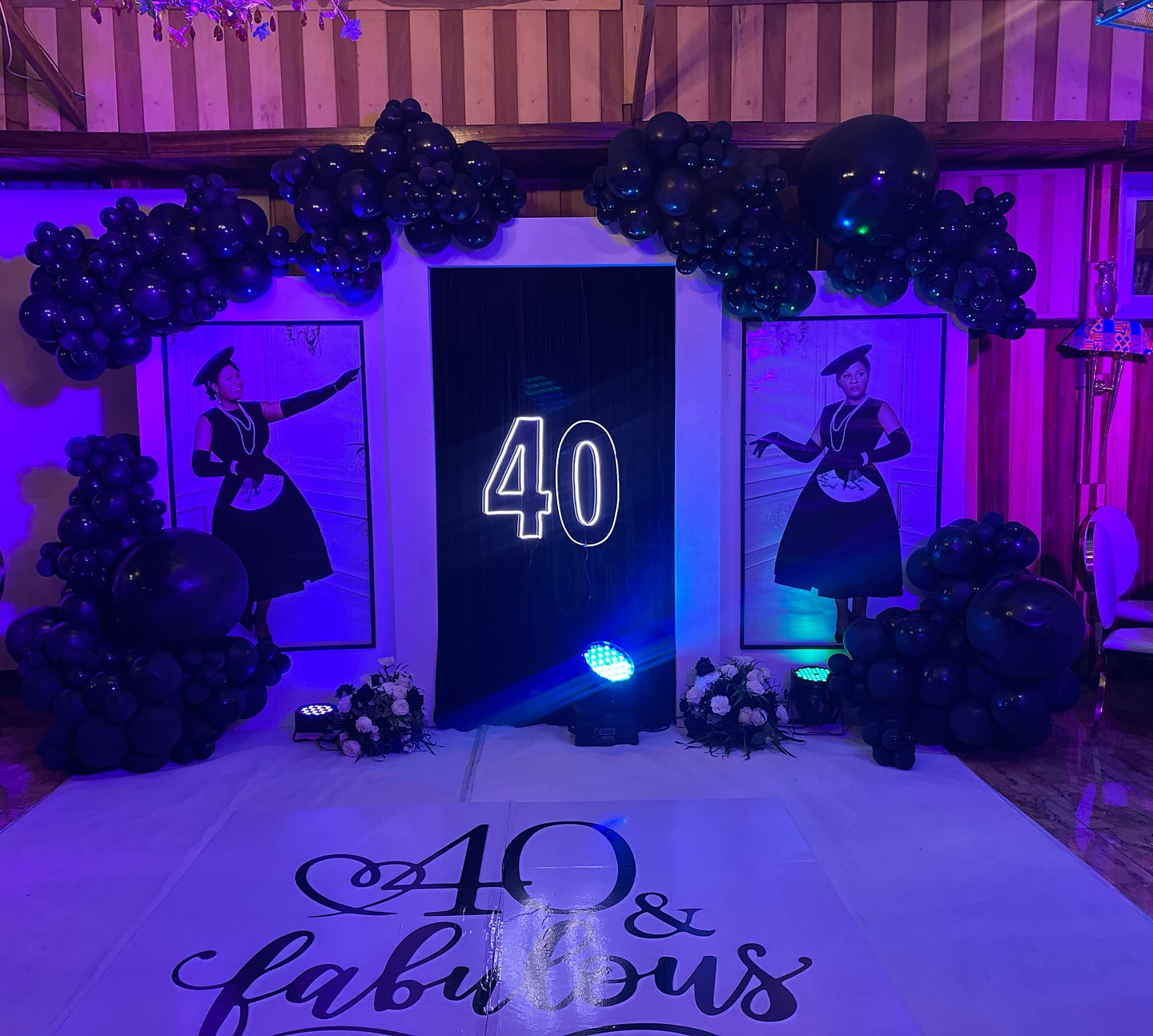balloon arch installation event decor by Bisona Fombutu Yaoundé Cameroon
